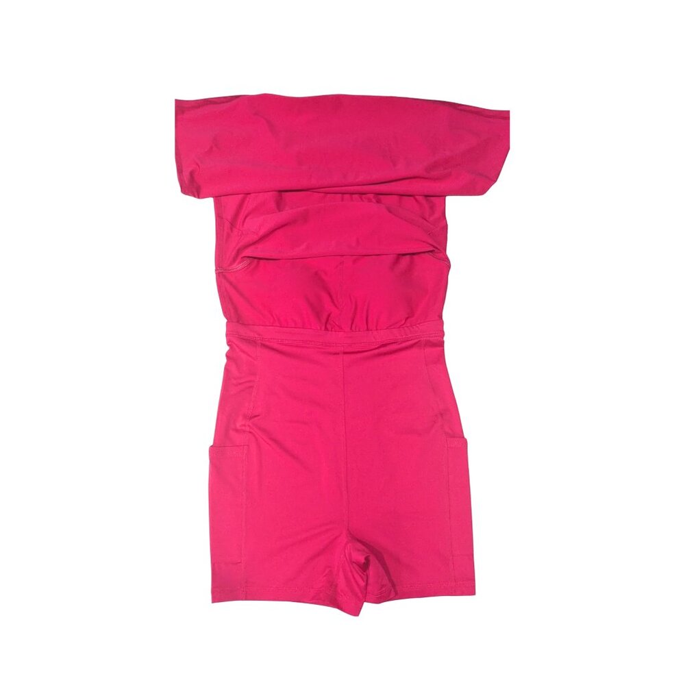 Ideology Activewear Pink Tank Dress w/ Built-In Shorts Size S NWOT - Picture 4 of 7